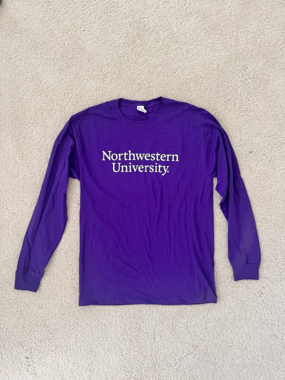 Fruit of the Loom Northwestern University Long-Sleeve Tee - Purple